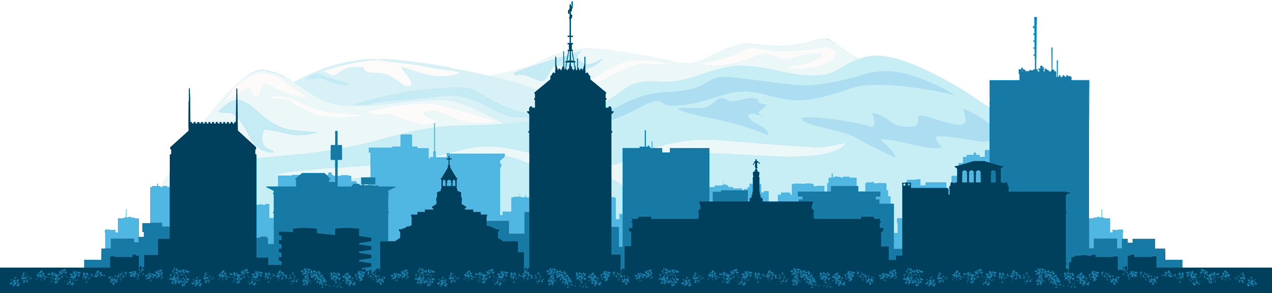 Cityscape illustration of Fresno County